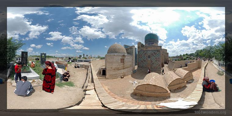 Panographie en mode impression : Shar-i-Zindah [ En Haut ]