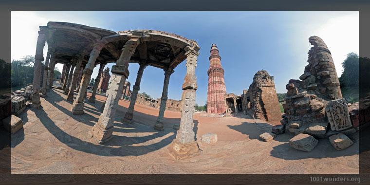 Panographie en mode impression : Minaret et figure hindoue