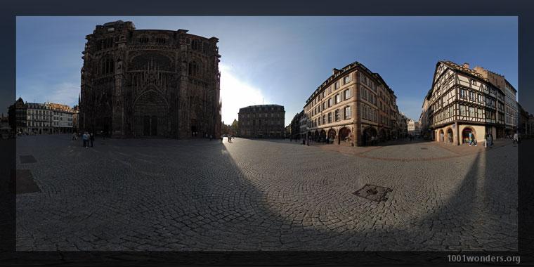 Panography in print mode : Place de la Cathédrale